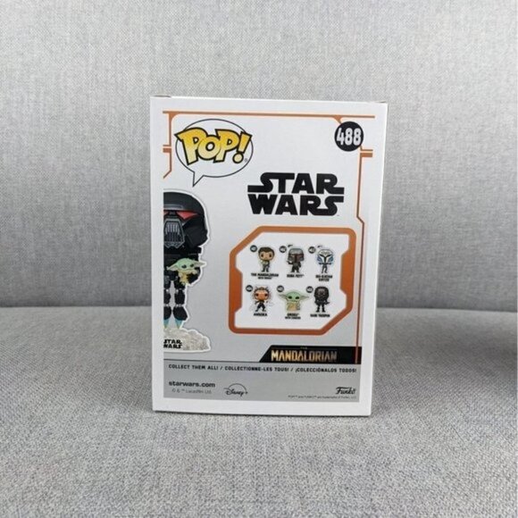 Funko Star Wars: The Mandalorian Dark Trooper with Grogu Glow-in-the-Dar… - Picture 5 of 8